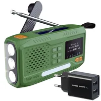 Infactory Mobiles DAB+-Kurbelradio schwarz