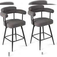 Costway Barhocker 2er Set 360° Drehbar 69 cm, Holz