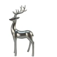 Dehner Polyresin-Rentier, silber