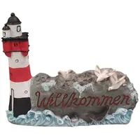 FD Figur Leuchtturm - Willkommen 26 x 8 x