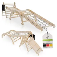 Juskys Kletterdreieck Movario Groß - Indoor Klettergerüst, Kletterdreieck und