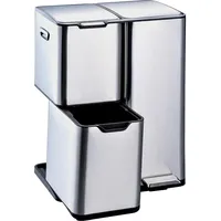 Hti-Living Mülltrennsystem Jannik 60 l Silber