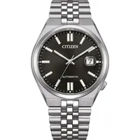 Citizen NK0020-55E Herrenuhr Automatik 40mm Edelstahl Silberfarben Schwarz