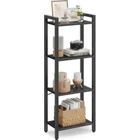 VASAGLE Bücherregal 40 x 24 x 107 cm Schwarz