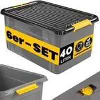 Monzana Aufbewahrungsbox 58 x 39 x 25 cm 6-tlg.