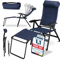 Eloneo Campingstuhl 3D-Mesh Blau