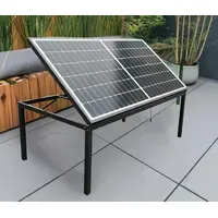 Jet-Line Gartentisch 218 x 110 x 78 cm Schwarz