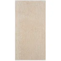 CAWÖ Two-Tone Stripes Duschtuch 80 x 150 cm beige