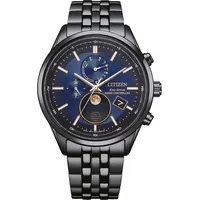 Citizen BY1035-56L Herrenuhr Funk-Solar Mondphase Schwarz/Blau