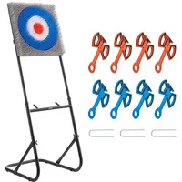 Vevor Axtwurfspiel Set, Zielscheibe aus Kunststoffborsten mit 8 Wurfäxten