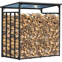 Quick Star Metall Kaminholzregal Anthrazit XXL 185 x 100