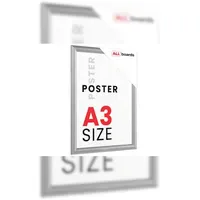 ALLboards Plakatrahmen Silber A3 3er Set