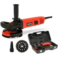 Yato Betonschleifer Betonfräse Sanierungsfräse Set 1400W Diamantschleifer 125 mm