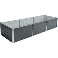 Estexo Hochbeet 240 x 80 x 45 cm Anthrazitgrau