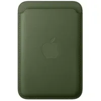 Apple iPhone Feingewebe Wallet mit MagSafe Moosgrün