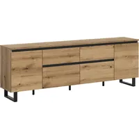 Home Affaire Lowboard HOME AFFAIRE "TOMA, 188cm breit, Metall-Kufen-Fuß,
