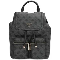 GUESS Manhattan II Flap Backpack Coal Logo