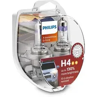 Philips Glühlampe, Fernscheinwerfer X-tremeVision G-force H4, Halogen, Birne 12342XVGS2