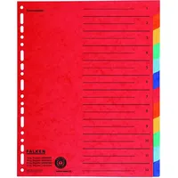 Falken 20er Pack Karton-Register überbreit für DIN A4+ 24