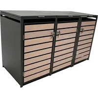 DEGAMO Mülltonnenbox BERLIN 200 x 80 x 116 cm