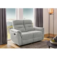 Jockenhöfer Einzelsofa 2-Sitzer Chenille grau 145 cm - Relaxfunktion