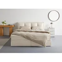 LeGer Home by Lena Gercke Boxspringbett "Addyson", beige, B:170cm