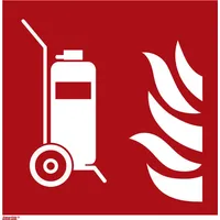 Industrial Quality Supplies Brandschutzzeichen Fahrbarer Feuerlöscher, Typ: 11150