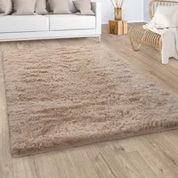 Paco Home Hochflor Teppich Wohnzimmer Fellteppich Kunstfell Shaggy Flauschig