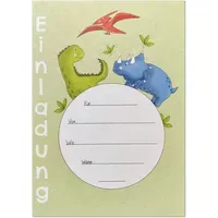 Keitcards Einladungskarte Dino, Karte für Einladung, Geburtstag, 1 Stück