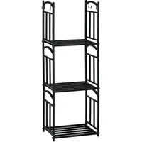 Outsunny Kaminholzregal für innen 46 x 32 x 126