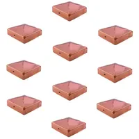 Baumarktplus 10x Pfostenkappe Kupfer 101 mm Pyramide Abdeckkappe Für