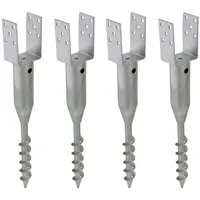 Trutzholm 4x U-Profil Bodenhülse zum Einschrauben 9x9 cm 68,5