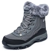 SKECHERS TREGO-STORMIE Winterboots Snowboots, Schnürstiefel mit rutschhemmender Laufsohle grau