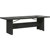 VidaXL Gartentisch mit Glasplatte 240 x 90 x 75