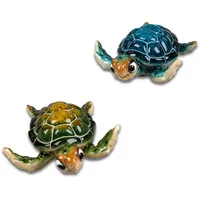 Formano 2er Set Dekofigur Schildkröte Harry - Polyresin 10
