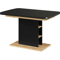 Vicco Ausziehbarer Esszimmertisch Fenaro, Schwarz/Goldkraft Eiche, - Schwarz