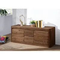 MASSIVMOEBEL24.DE TV-Board Sheesham 147x40x58 smoked cherry gebeizt, Toronto 100