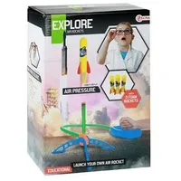 Toi-Toys Luftdruckraketen Set 3er-Set mit Abschussbasis