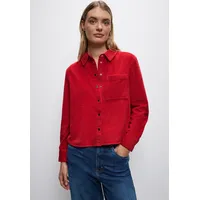 STREET ONE Damen 3412372 Cord Hemdbluse, Racing red, 44