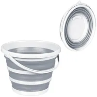 Relaxdays Falteimer 10 Liter grün 2 x