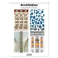 Calvendo Architektur. eindrucksvolle Fassaden (Tischkalender 2026 DIN A5 hoch),