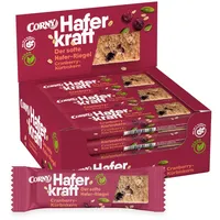 CORNY Haferkraft Cranberry-Kürbiskern Müsliriegel 12 Riegel