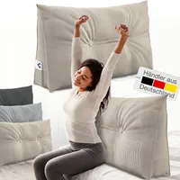 Eloneo Rückenkissen – Keilkissen fürs Bett & Sofa, abnehmbarer