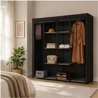 Hti-Living Stoffschrank XL Lena 172 x 169 x 0