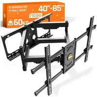 Ricoo S4964 TV Wandhalterung Schwenkbar für 40-85 Zoll Wandhalterung
