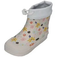 Koel Barefoot Gummistiefel für Kleinkinder WELLIE Flowers White, Größe:21