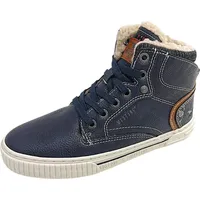 Mustang SHOES Schnürstiefel in Blau, - Gr.: 33