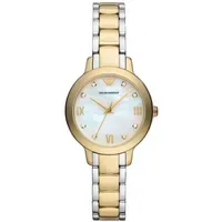 Emporio Armani Damen Armbanduhr Weiß/Bicolor AR11513