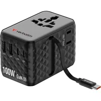 Verbatim Charge 'n' Travel 100W USB-C Kabel integriert 2x