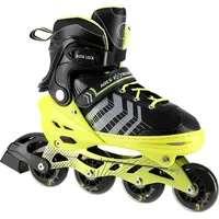 Nils Extreme 4in1 Inliner Eishockey Kufe Beverly, Farbe:Schwarz-Grün, Größe:L(39-43)